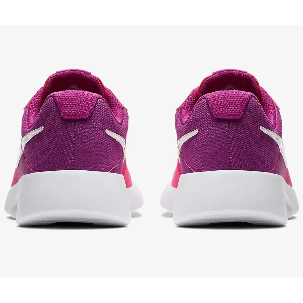 NIKE GIRL'S, TANJUN PRINT GS SNEAKER - BIG KID PINK PURPLE 5.5 M